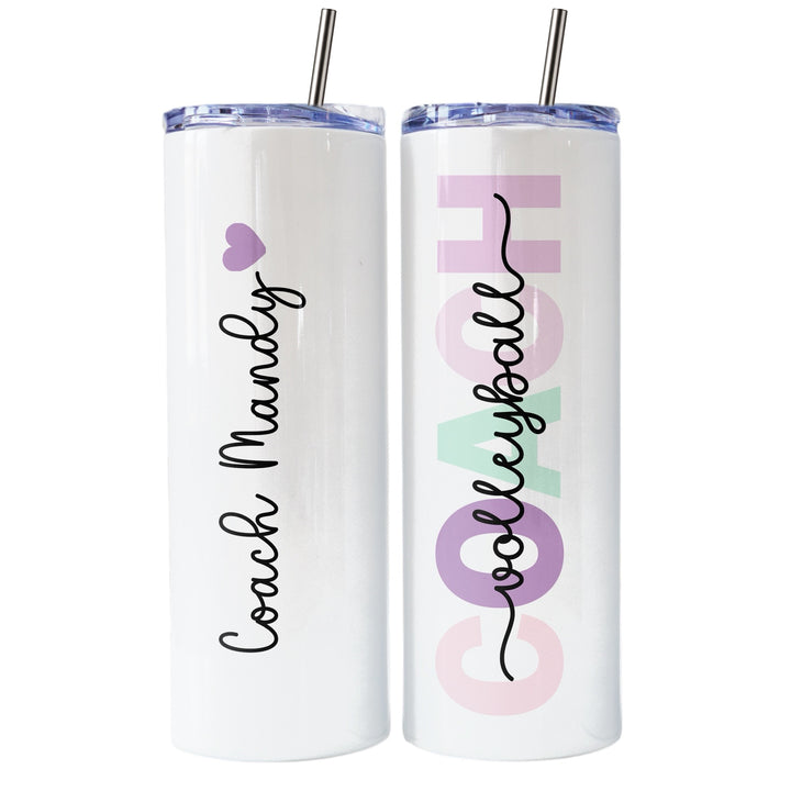 Personalized Volleyball Tumbler | Custom Skinny Tumbler