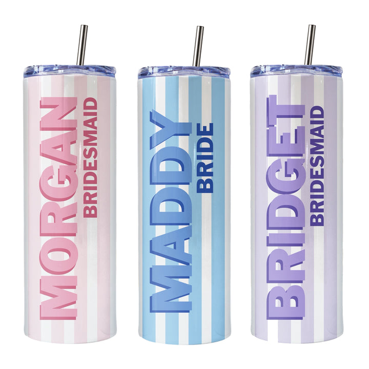 Personalized Bridesmaid Tumbler – Custom Bridal Party Gift