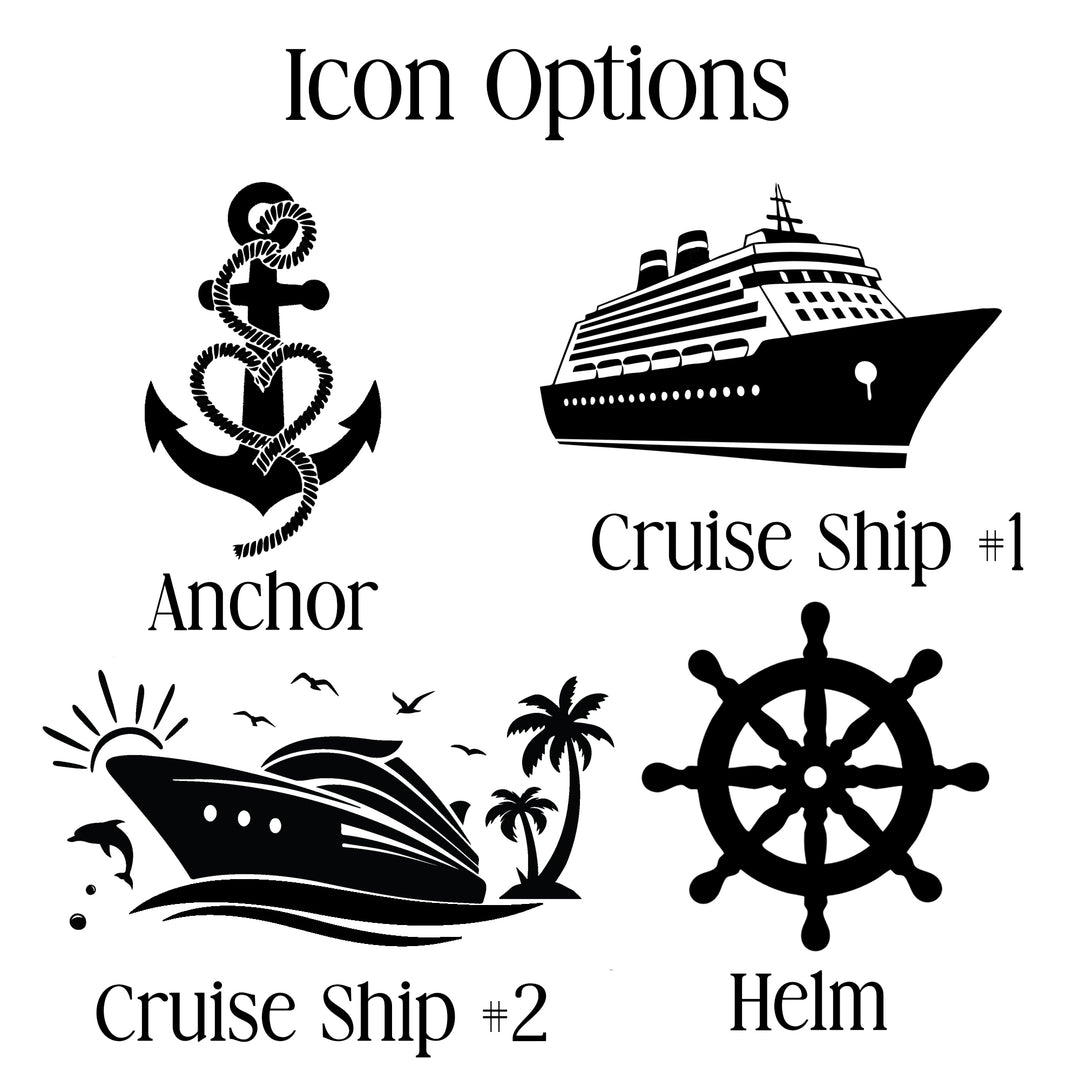 Personalized Cruise Skinny Tumblers | Multiple Colors