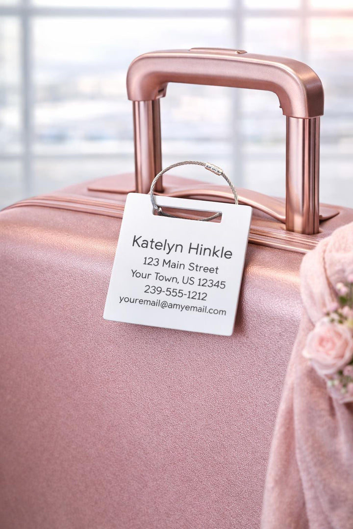 Personalized Acrylic Luggage Tags | Set of 3