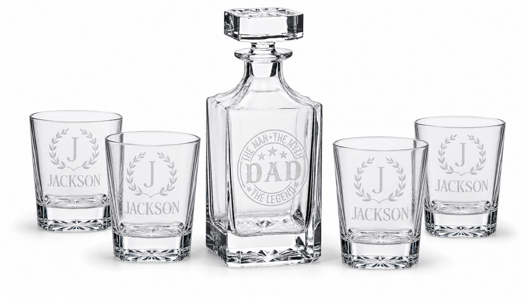 Personalized Father’s Day Whiskey Gift Set