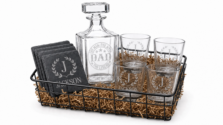 Personalized Father’s Day Whiskey Gift Set