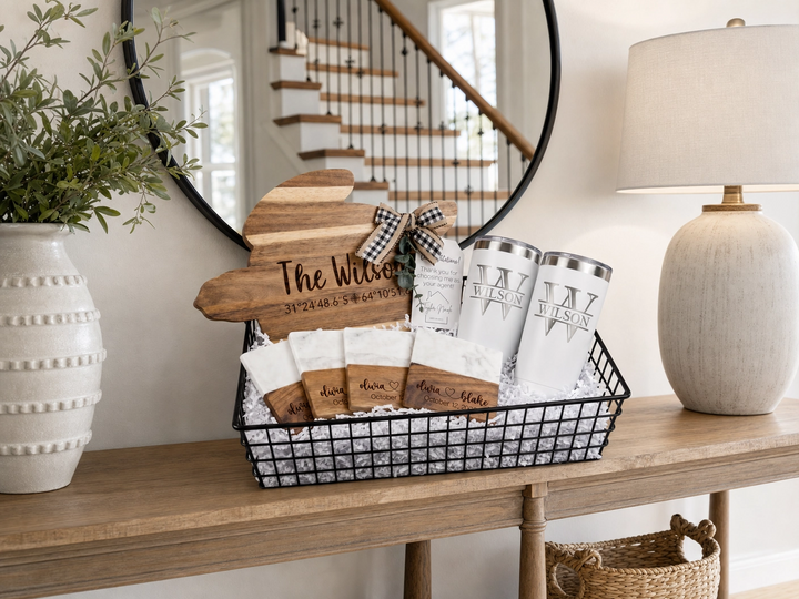 Turtle Cutting Board Real Estate Closing Gift Set