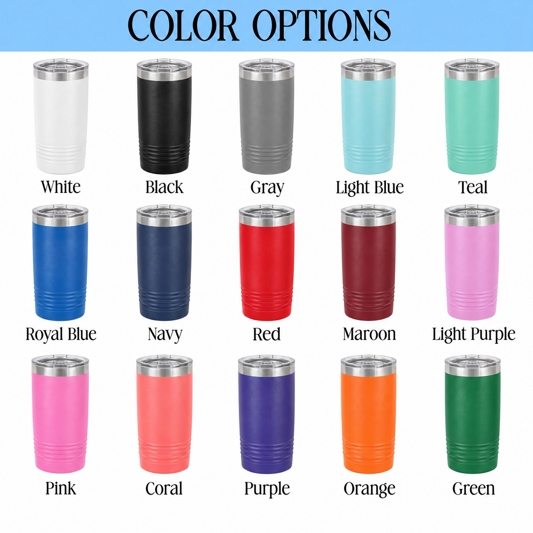 Custom Logo 20 oz Tumbler | Full-Color UV Printed Business Tumbler
