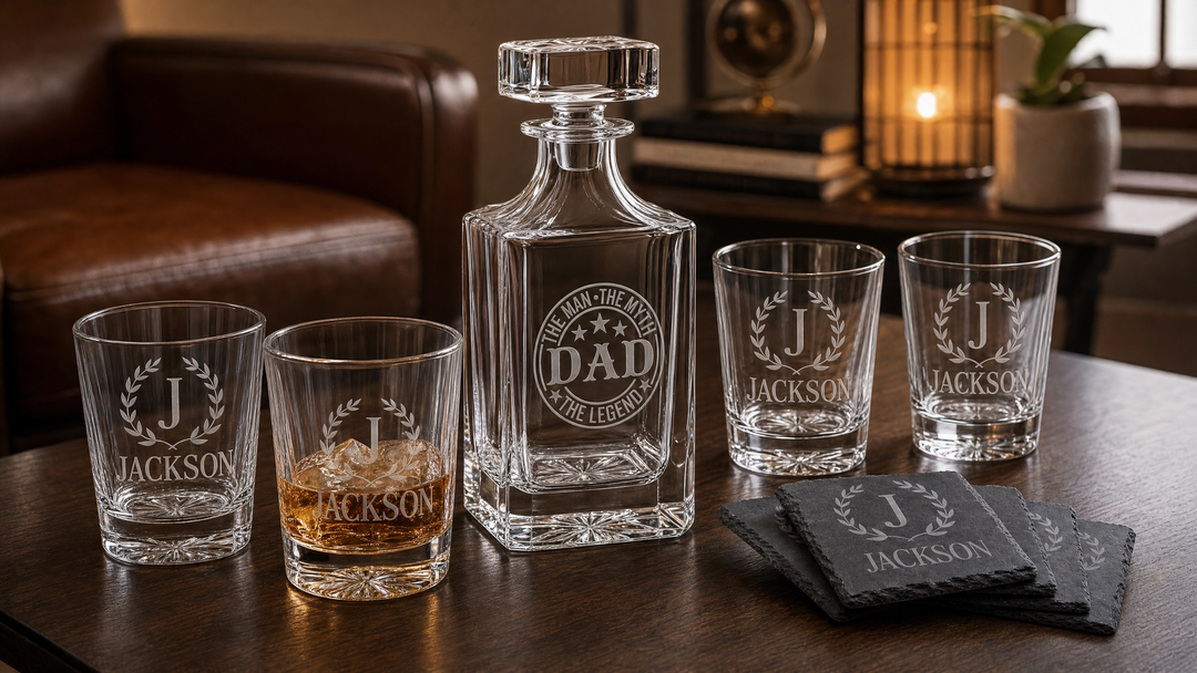 Personalized Father’s Day Whiskey Gift Set