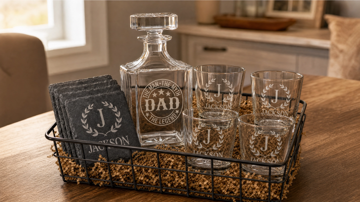 Personalized Father’s Day Whiskey Gift Set