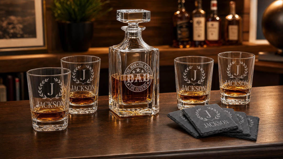 Personalized Father’s Day Whiskey Gift Set