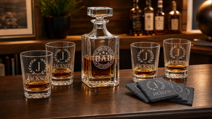 Personalized Father’s Day Whiskey Gift Set