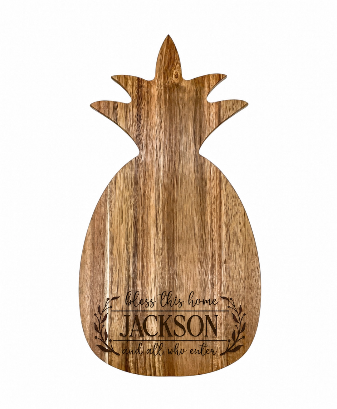 Personalized Pineapple Cutting Board | Engraved Wedding & Housewarming Gift